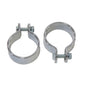 Chrome 1-3/4 inch Muffler Body and End Clamp Set