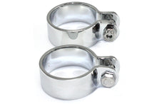 Load image into Gallery viewer, Chrome 1-7/8 inch Heavy Muffler Body and End Clamp Set