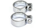 Chrome 1-7/8 inch Heavy Muffler Body and End Clamp Set