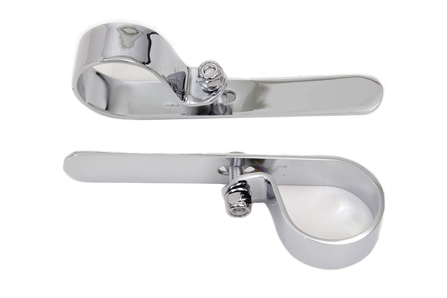 Chrome 1-3/4 inch Exhaust  inchP inch Clamp Set