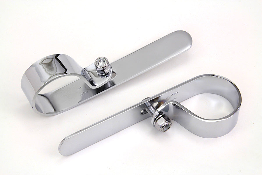 Chrome 1-3/4 inch Exhaust  inchP inch Clamp Set