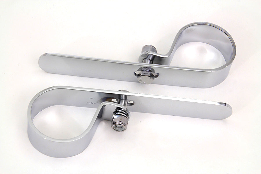 Chrome 1-3/4 inch Exhaust  inchP inch Clamp Set