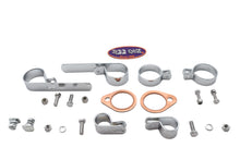 Load image into Gallery viewer, Shovelhead Header Set Mount Kit Chrome