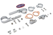 Load image into Gallery viewer, Shovelhead Header Set Mount Kit Chrome