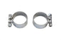 Chrome Allen Type Exhaust Clamp Set Extra Wide
