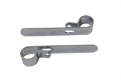 Chrome 1 inch Exhaust  inchP inch Clamp Set