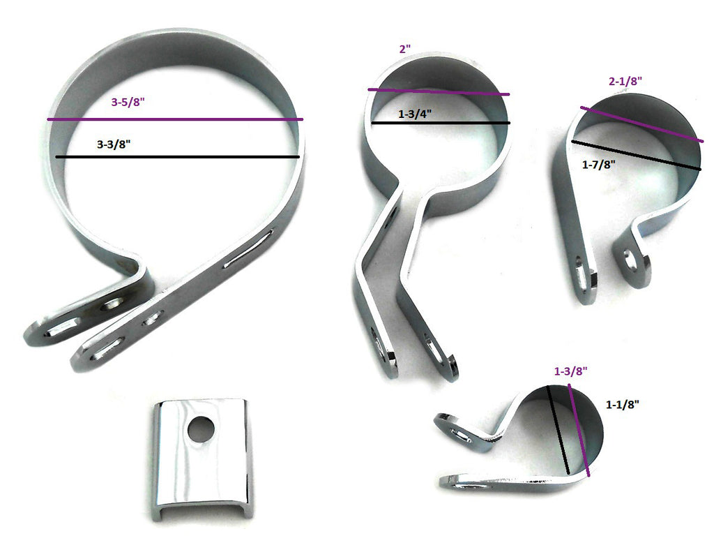 Chrome Exhaust Clamp Kit