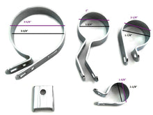 Load image into Gallery viewer, Chrome Exhaust Clamp Kit