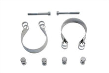 Load image into Gallery viewer, Chrome Allen Type Exhaust Clamp Set
