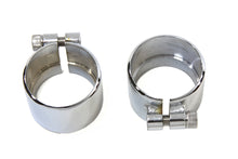 Load image into Gallery viewer, Chrome 1-3/4 inch Seamless Exhaust Clamp Set