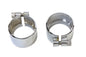 Chrome 1-3/4 inch Seamless Exhaust Clamp Set