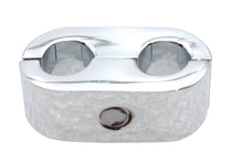 Load image into Gallery viewer, Chrome Dual Throttle Cable Separator Clamp
