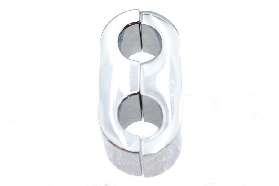 Chrome Dual Throttle Cable Separator Clamp