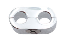 Load image into Gallery viewer, Chrome Dual Throttle Cable Separator Clamp