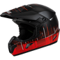 Mx 46 Frequency Off Road Helmet Matte Black/Red 2x