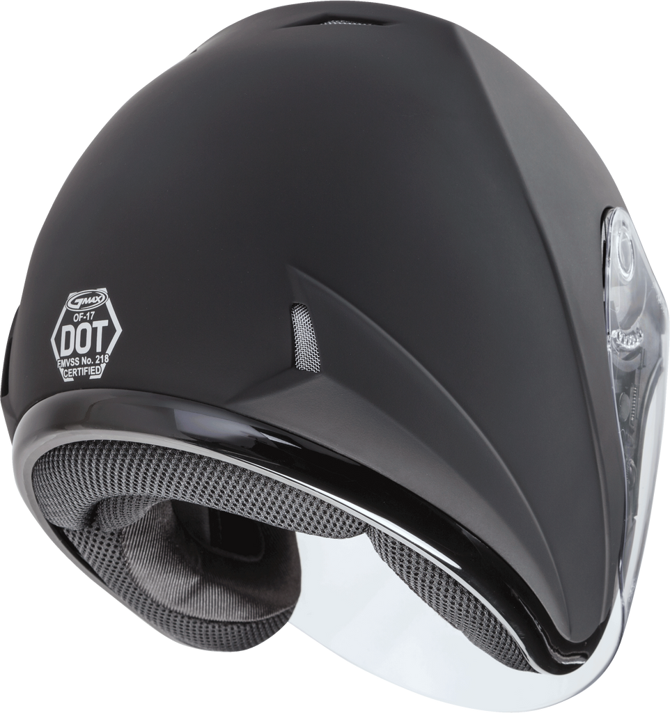 Of 17 Open Face Helmet Matte Black 2x