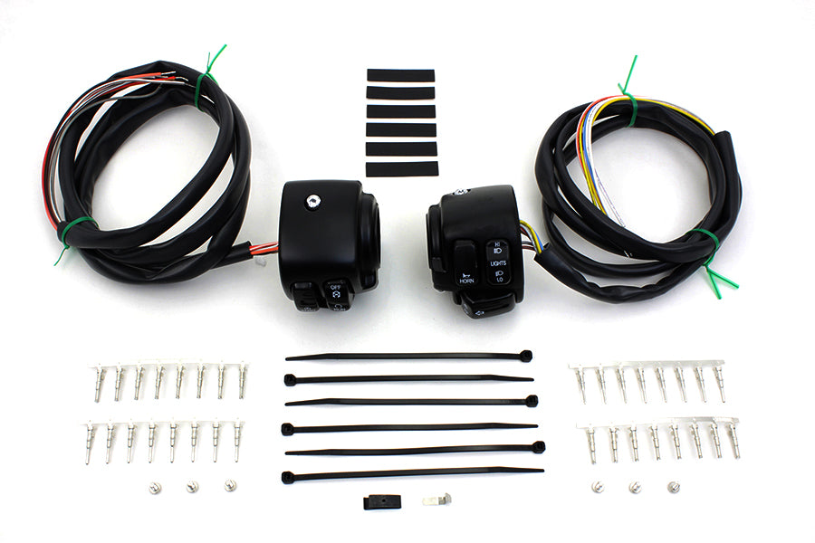 Handlebar Control Switch Housing Kit Black