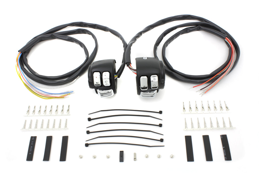 Handlebar Control Switch Housing Kit Black