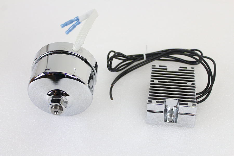 Chrome 17 Amp Alternator Generator Conversion Kit