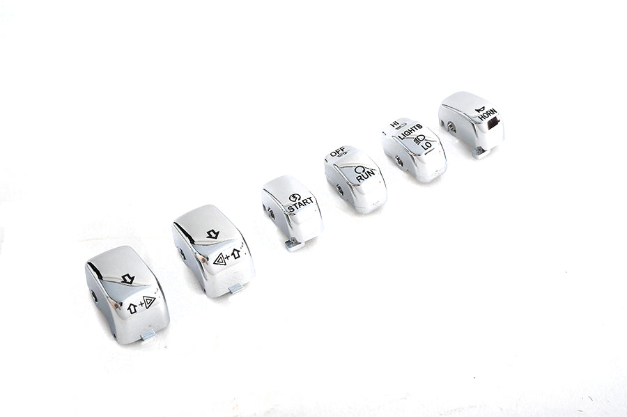 Handlebar Switch Cap Set Chrome
