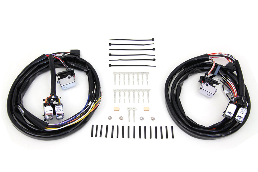 Handlebar Switch Kit Chrome with 60 inch Wires