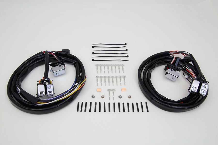 Handlebar Switch Kit Chrome with 60 inch Wires