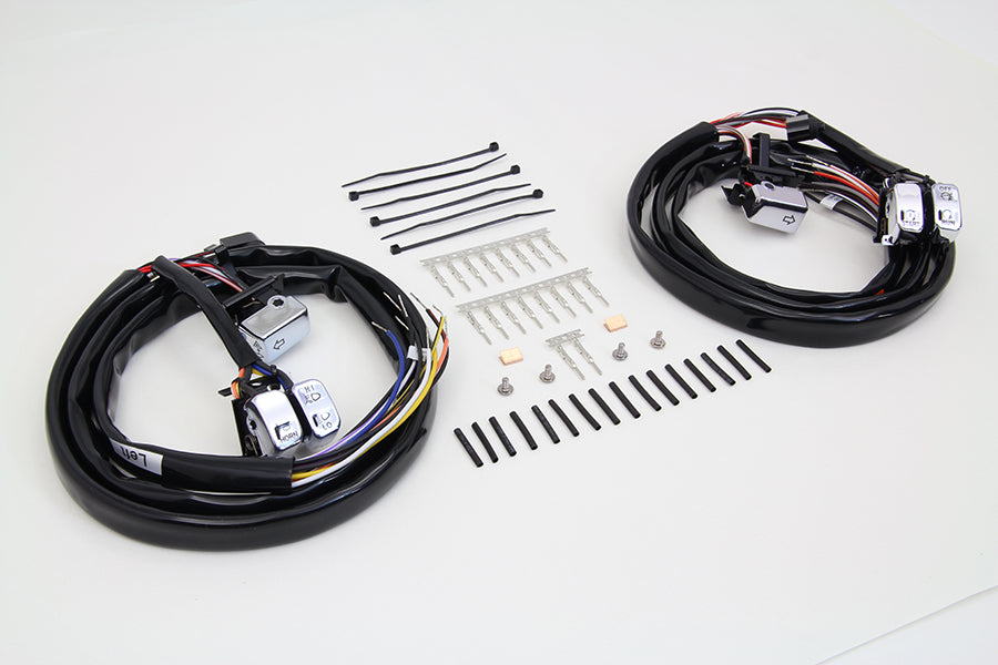 Handlebar Switch Kit Chrome with 60 inch Wires