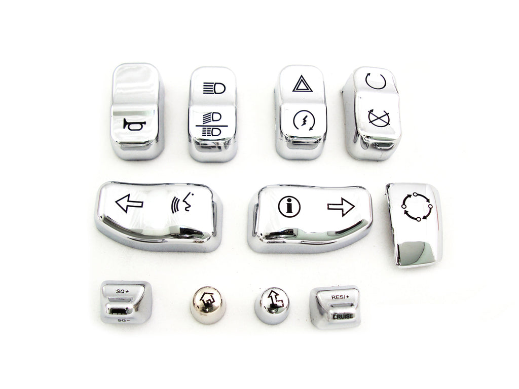 Handlebar Switch Cap Set Chrome