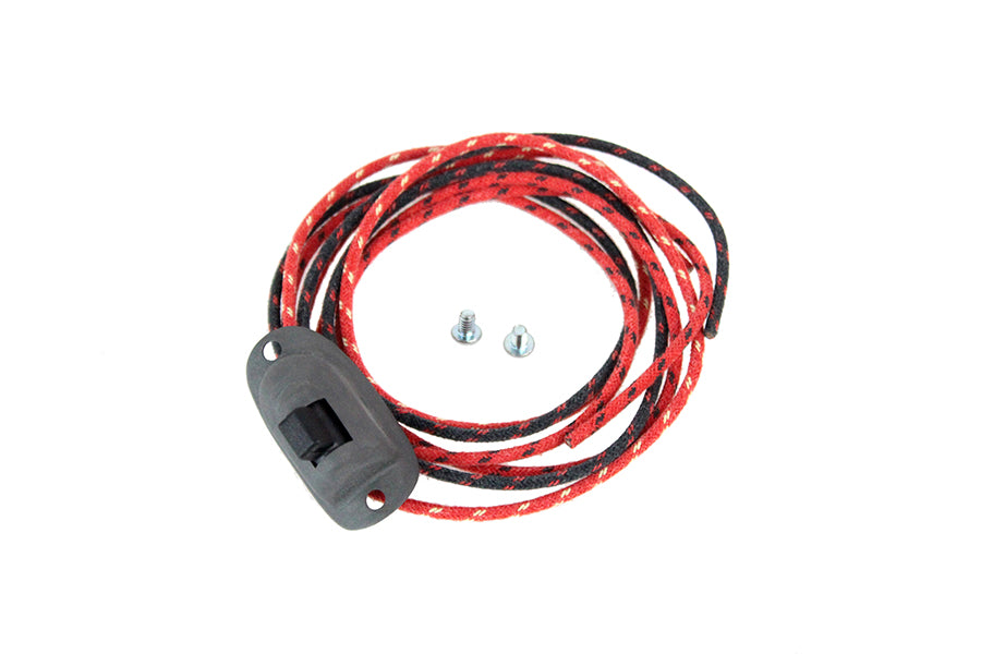 Replica Dimmer Switch Parkerized with Cloth Wires