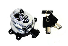 Load image into Gallery viewer, Chrome Ignition Switch with Chrome Skull