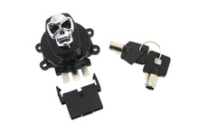 Load image into Gallery viewer, Black Ignition Switch with Chrome Skull