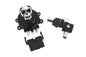 Black Ignition Switch with Chrome Skull