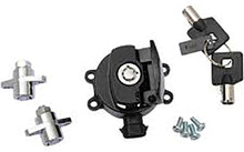 Load image into Gallery viewer, Side Hinge Ignition Switch and Saddlebag Lock Kit Black