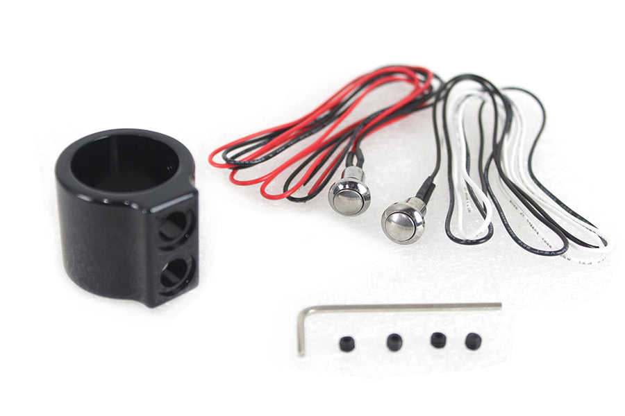 Black Dual Handlebar Button Switch Kit