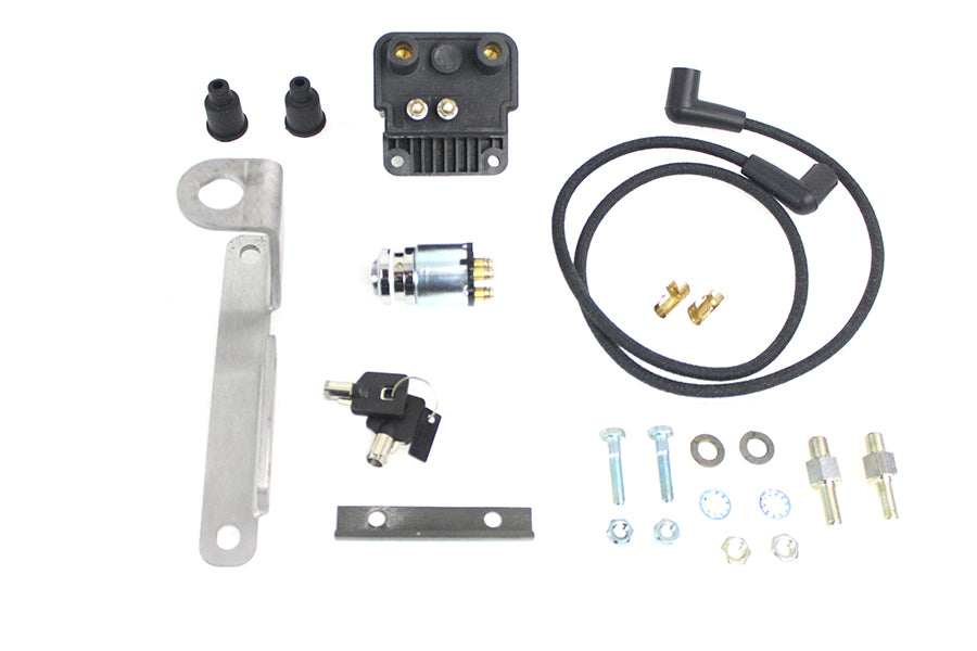 Big Twin Coil Mount with Switch Bracket Raw