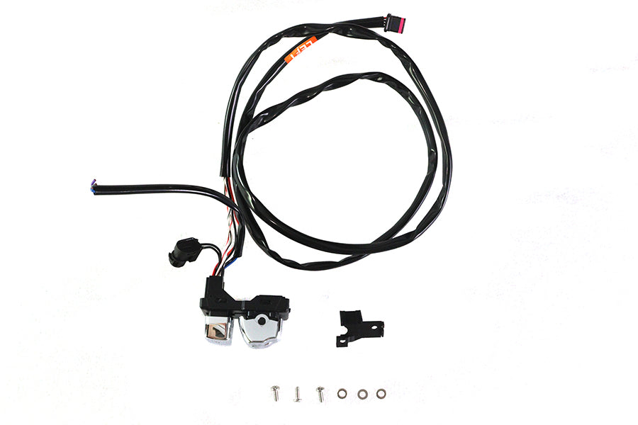 Left Side Handlebar Control Module Chrome