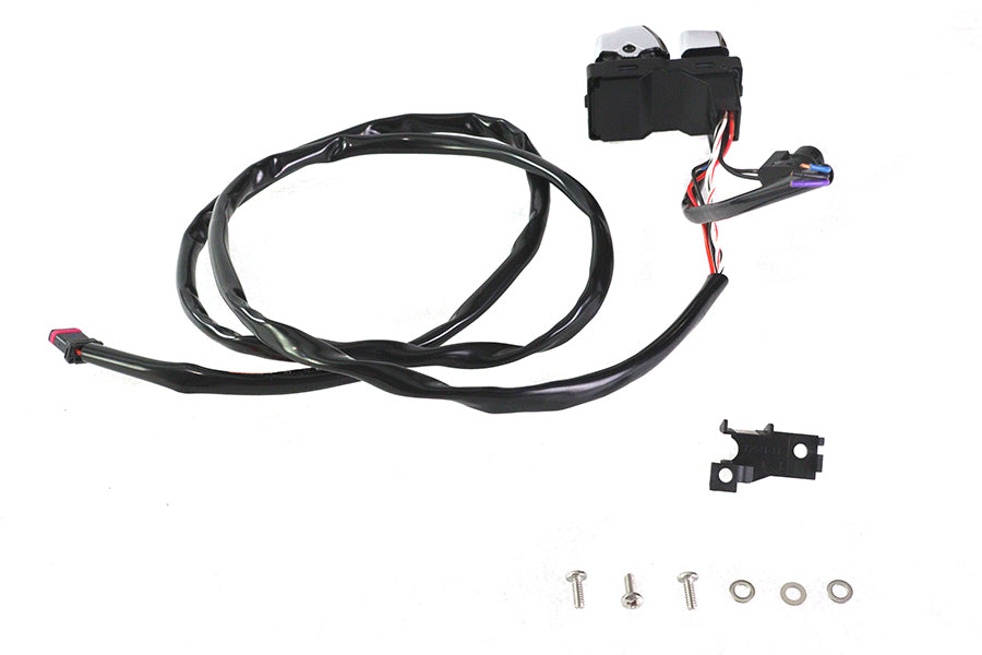 Left Side Handlebar Control Module Chrome