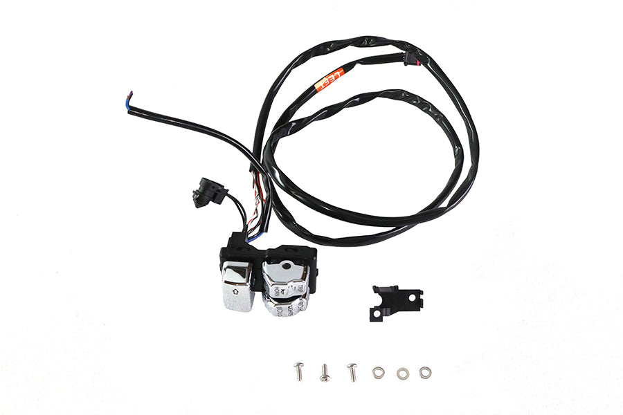 Left Side Handlebar Control Module Chrome