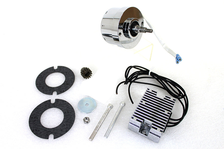 Chrome 12 Volt Alternator Generator Conversion Kit