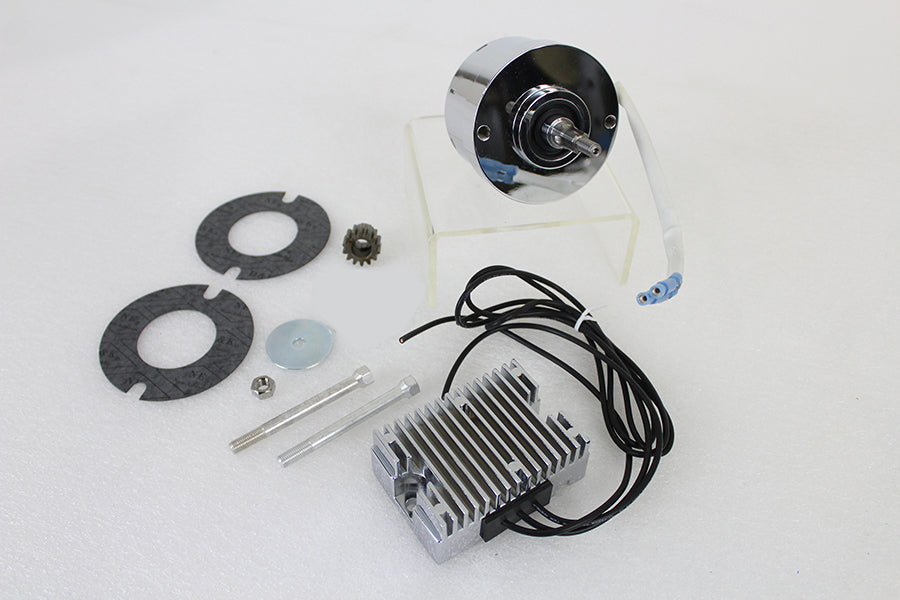 Chrome 12 Volt Alternator Generator Conversion Kit