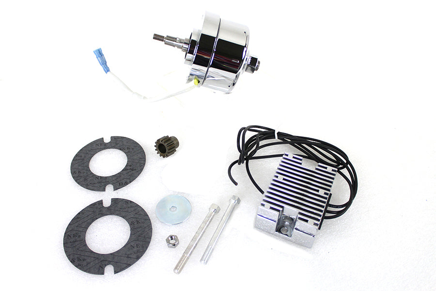 Chrome 12 Volt Alternator Generator Conversion Kit
