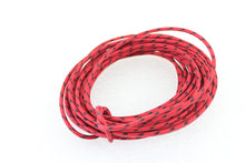 Load image into Gallery viewer, Red with Black Dot 25' Braided Wire