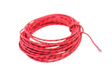Load image into Gallery viewer, Red with Black Dot 25' Braided Wire