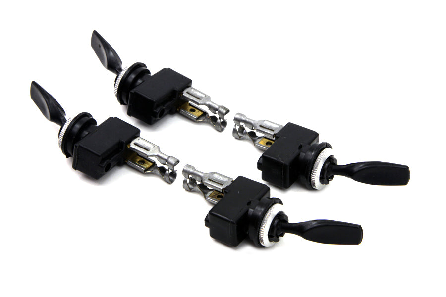 Black Bat Handle Toggle Switch Set