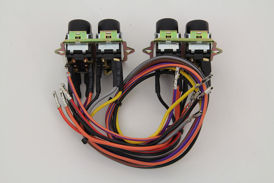 Rocker Style LED Fairing Switch Kit Black
