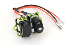 Load image into Gallery viewer, Rocker Style LED Fairing Switch Kit Black