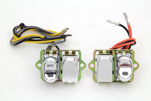 Load image into Gallery viewer, Rocker Style LED Fairing Switch Kit Chrome