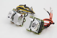 Load image into Gallery viewer, Rocker Style LED Fairing Switch Kit Chrome