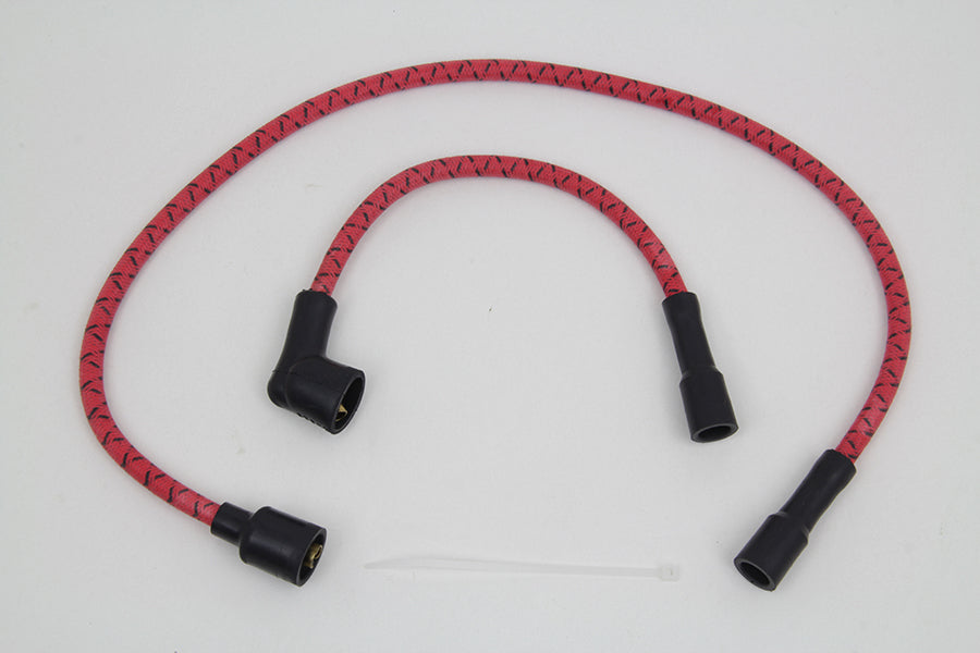 Sumax Red with Black Tracer 7mm Spark Plug Wire Set