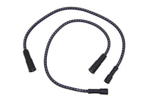 Load image into Gallery viewer, Sumax Black with Blue Tracer 7mm Spark Plug Wire Set